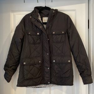 ALTRD STATE fleece lined black puffer jacket NWT